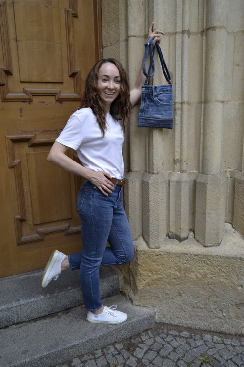 Riflová crossbody kabelka