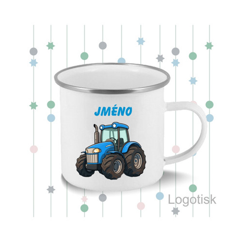 Plecháček pro děti Traktor a jménem na přání