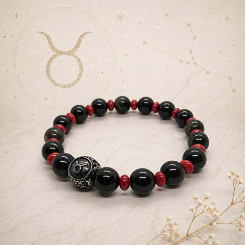 Býk - síla odvahy náramek z kamenů