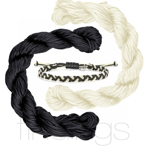 Nylon šňůrka (1mm) přadýnka 24m / ČERNÁ — foto 1