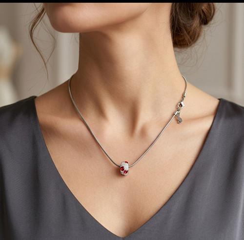 "Chick 2" Náhrdelník (nerezová ocel, Swarovski)