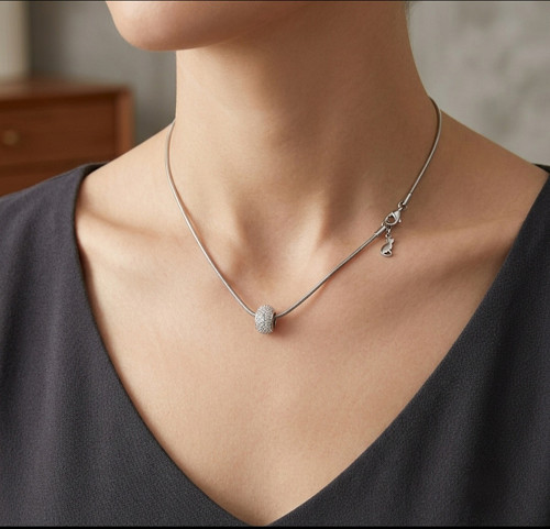 "Chick 4" Náhrdelník (nerezová ocel, Swarovski)