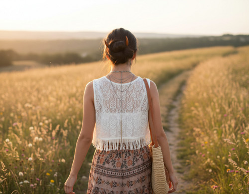 Boho měsíc do vlasů