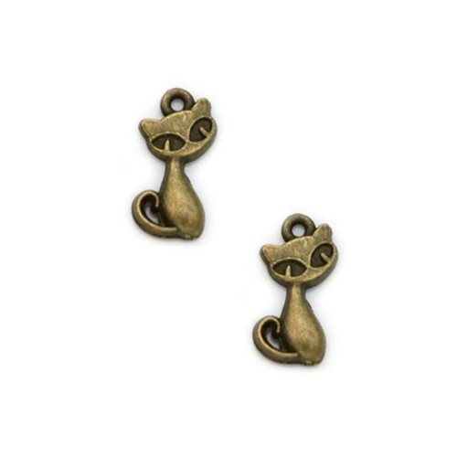 Kočička menší bronz 17mm, 2/10ks