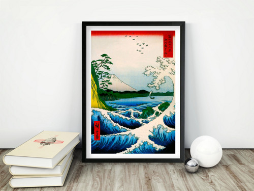 Vintage plakát Hora Fuji - Hiroshige