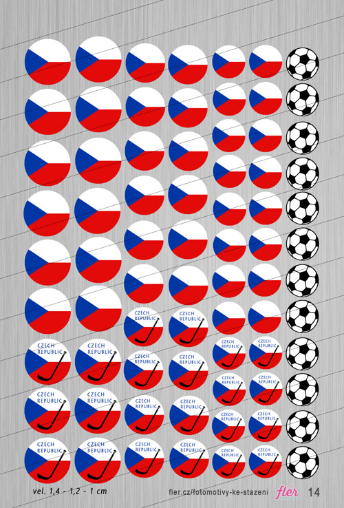 Motivy vel. 14,12,10 - vlajky