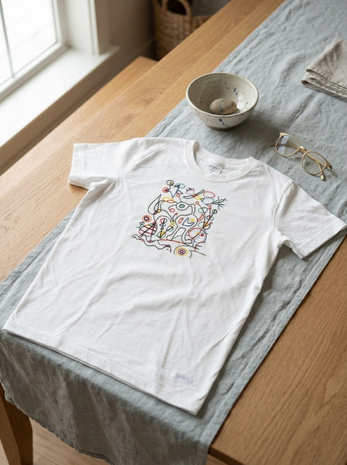 Dětské tričko „Dětský Miró“ – bílé, 146/152 L