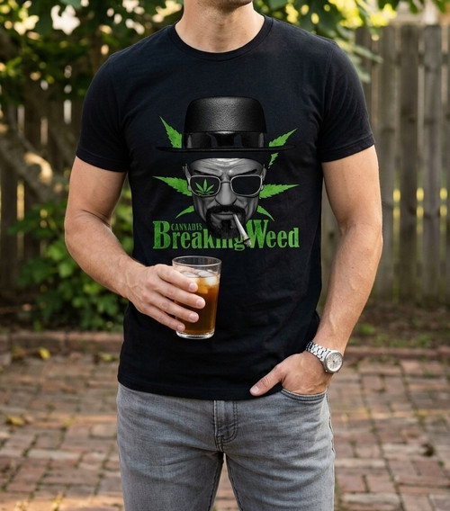 Tričko Cannabis Breaking Weed , Konopí není plevel