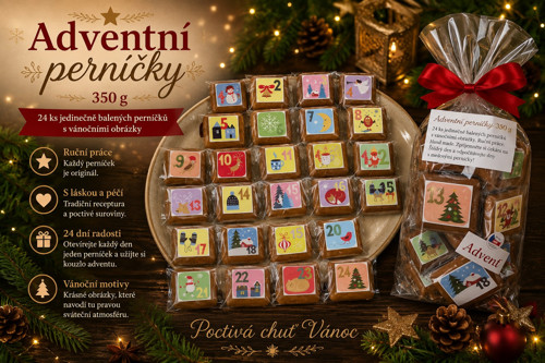 Adventní perníčky 24 ks 350 g — foto 1