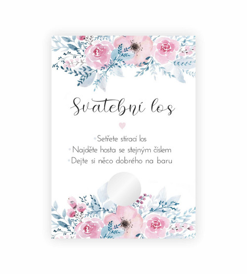 Svatební stírací los