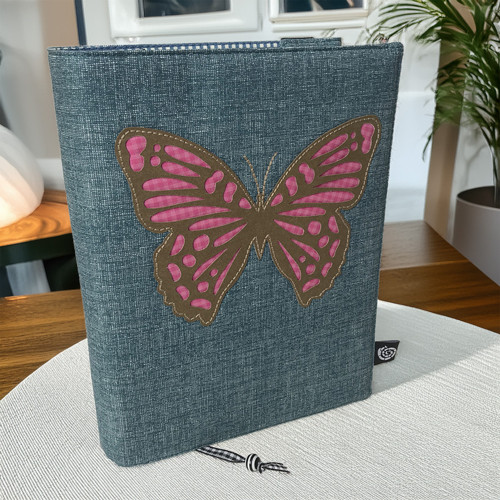 Nastavitelný obal na knihu- WASH PAPER motýl