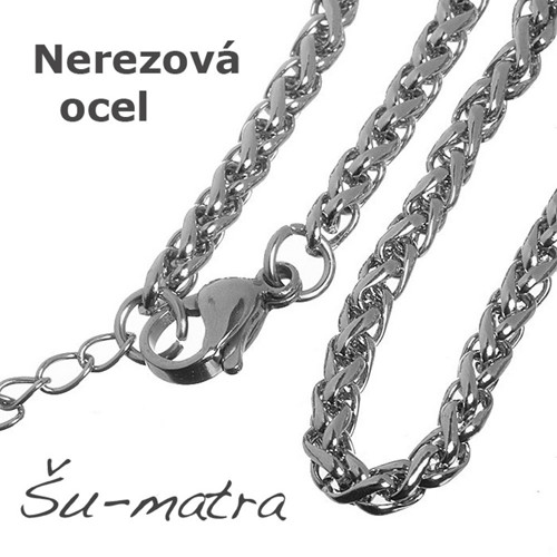 Řetízek z nerezové oceli, 3 mm (45+5 cm)