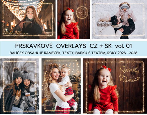 Prskavkové overlays vol. 01 CZ + SK