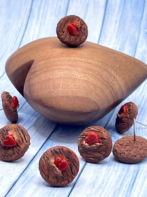 Náušnice "Láska v dřevě zakletá"