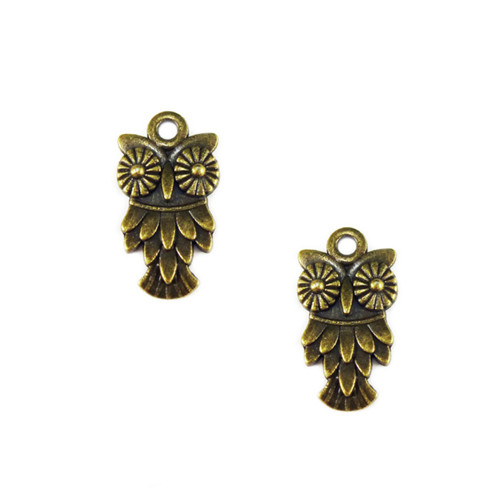 Sovička bronz 20mm, 2/10ks