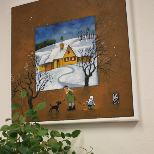 S tatínkem ... 40x40cm — foto 1