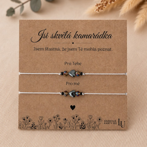 Náramek pro kamarádku se srdíčkem