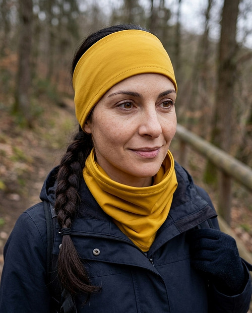 Nákrčník a čelenka-softshell- VÝPRODEJ — foto 1