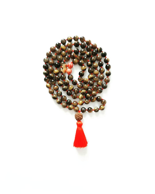 Japa Mala Red Tiger