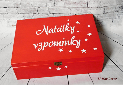 Dřevěný box na vzpomínky personalizovaný