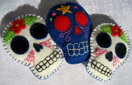 Dia de Los Muertos - veselé lebky 3 ks