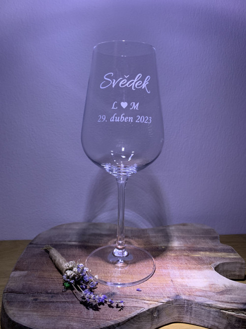 Pískovaná sklenička "Svědek" / “Svědkyně”