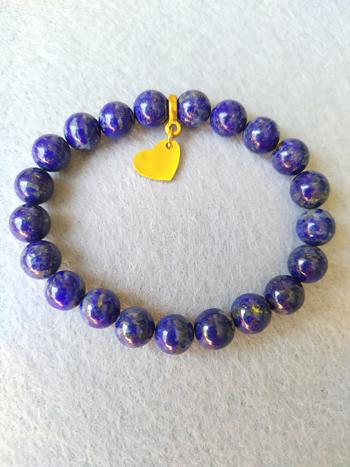 Náramek LAPIS LAZULI*srdce