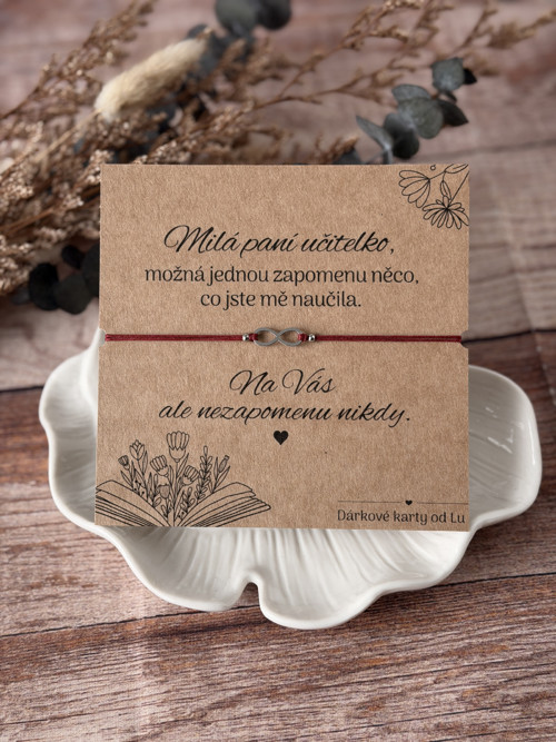 Poděkování paní učitelce - nekonečno