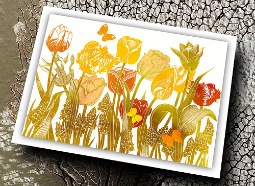 Přání - ŽLUTÝ TULIPÁN