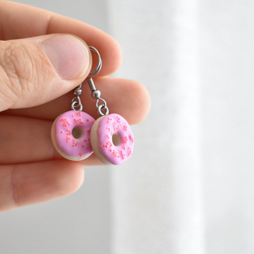 Donuty náušnice - Chirurgická ocel