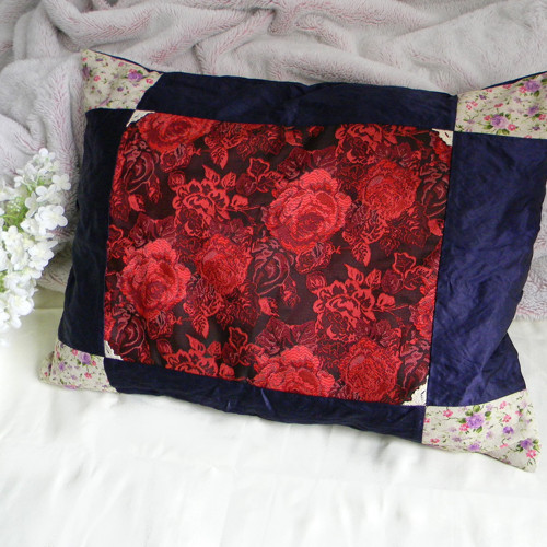 BOHO povlak s růžemi 60cm x 44cm