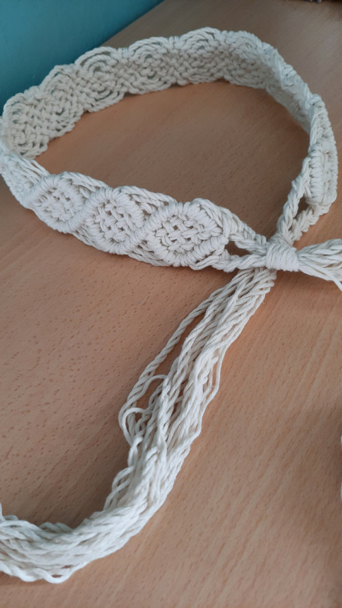 Dámský macramé pásek na míru