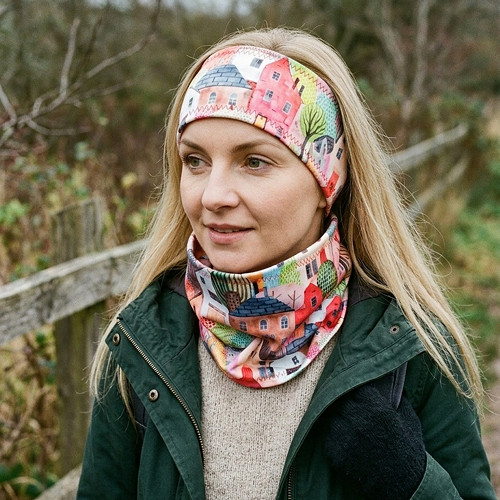 Nákrčník a čelenka- funkční materiál