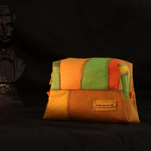 Taštička filcová Dijon (patchwork)