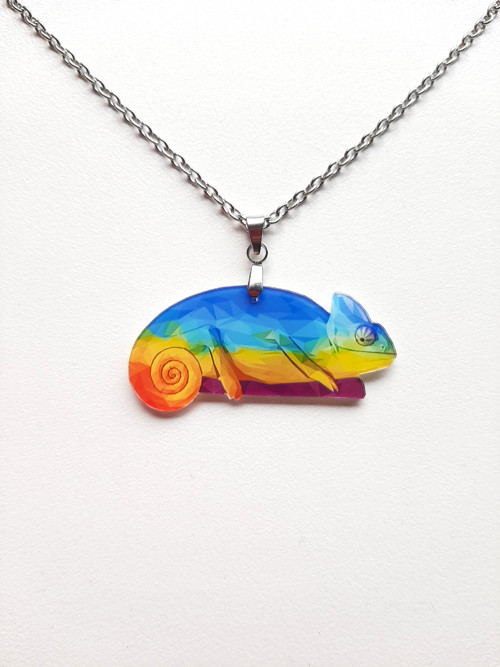 Chameleon - přívěšek na řetízku, chirurg. ocel