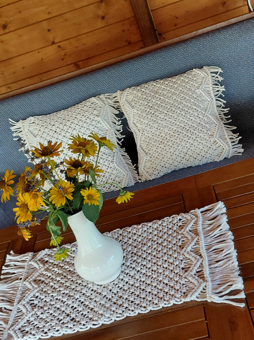 Macramé prostírání 60x30cm — foto 1