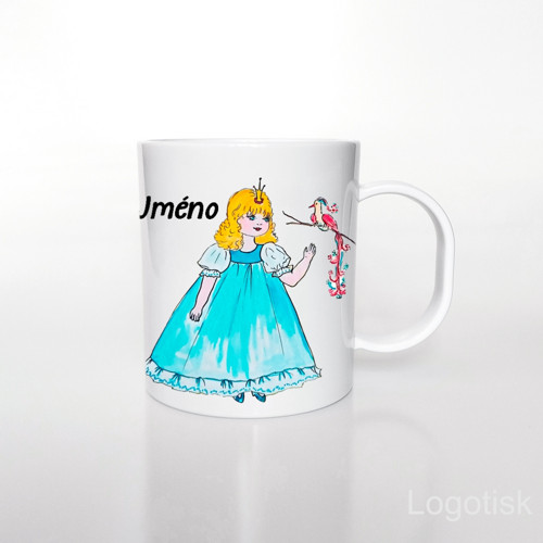Plastový hrnek pro děti Princezna se jménem