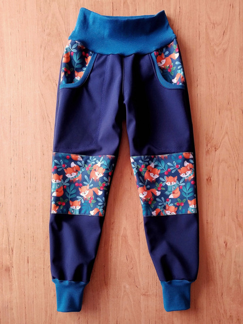 Softshellové kalhoty zimní lištičky