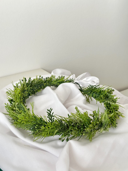 Bohatý rustikální boho věneček do vlasů