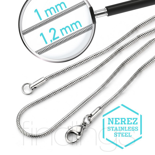 Hadí řetízek OCEL 1ks / 45cm / Síla 1mm