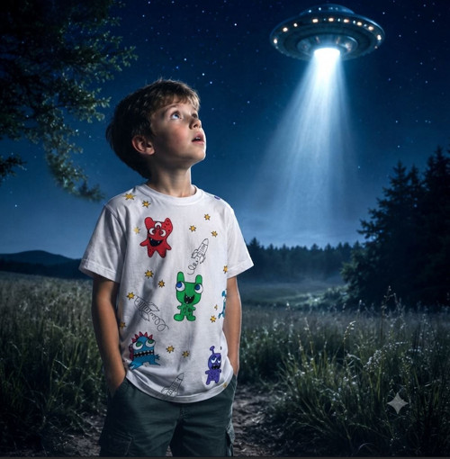Tričko marťánci- UFO, mimozemšťan, vesmír, planeta