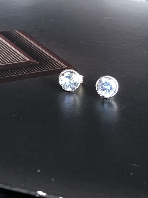 18k Zlaté náušnice TANZANIT- BS Design Gem