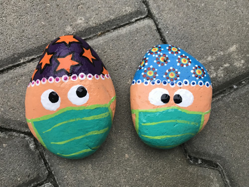 Malovaný kámen "Zdravotník"