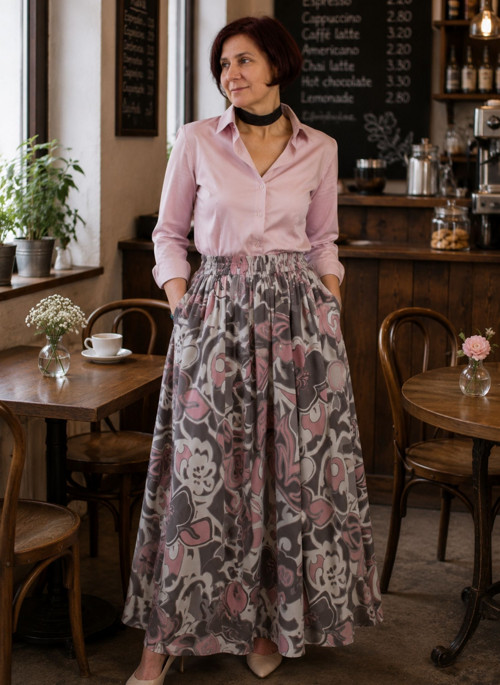 Dlouhá Nabíraná - Růžové Ornamenty