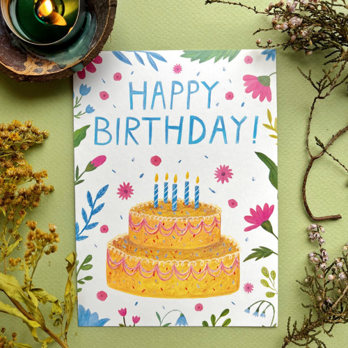 Pohlednice Birthday cake