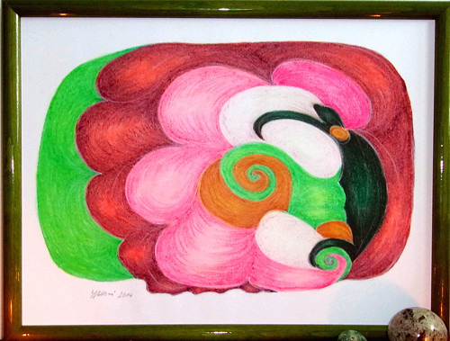 Autorský harmonizační obraz Čistota, suchý pastel