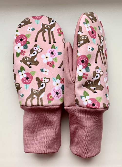 Softshellové rukavice - jelínek Bambi