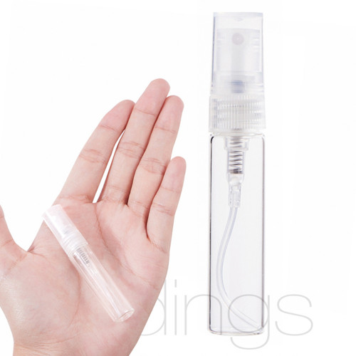 Skleněná lahvička 5ml SPRAY se uzávěrem / 1ks