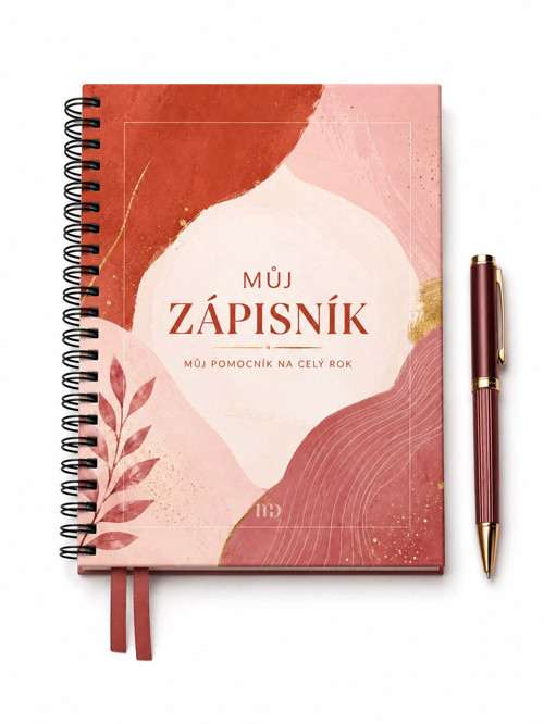 Můj zápisník - A5,150 stran (oranžov-krémová)
