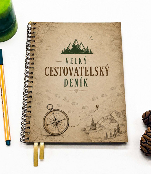 Velký cestovatelský deník - VINTAGE